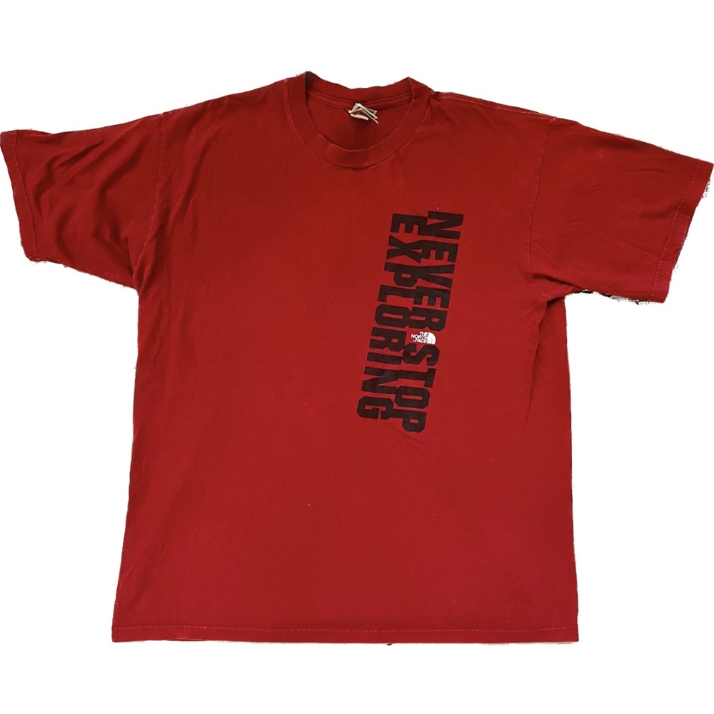 North Face | Men’s “Never Stop Exploring” T-Shirt, Red